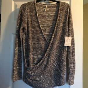 Free People NWT ladies grey sweater size M